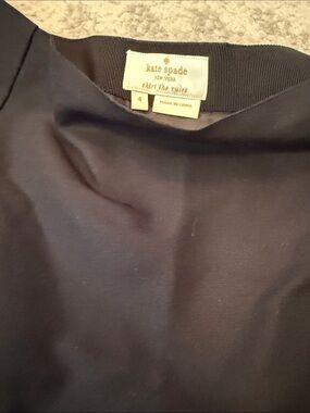 kate spade black twirl skirt